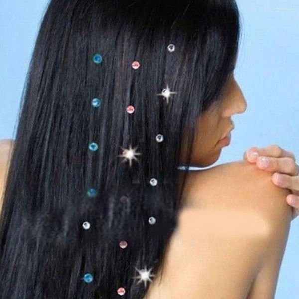 Haarspangen für Damen, stilvolles Styling, Friseurzubehör, 2 Taschen, Zubehör, Bohren, Kristall, Frisur