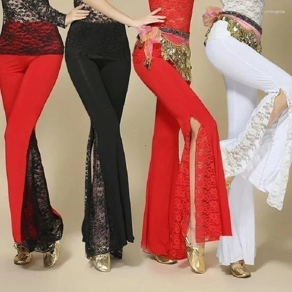 Stage Wear Belly Dance Groving Pants Split Shilging Specing Show Show Suit indic