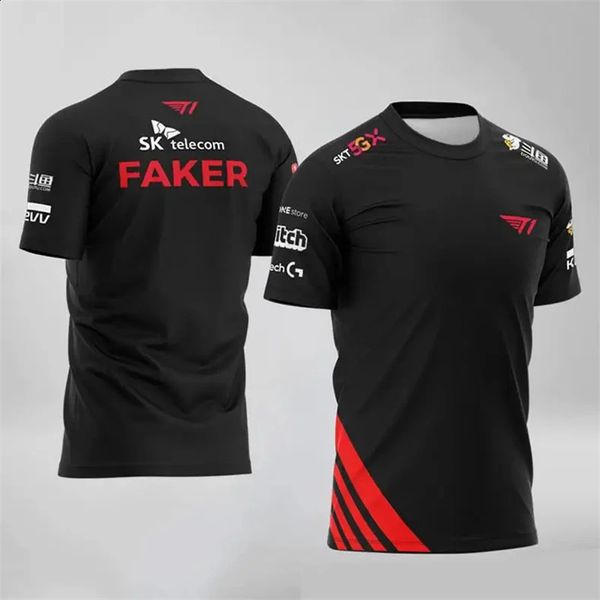 Neue Mode Spiel Esports Herren T-shirt Alliance CS GO Uniform Top 2024 T1 G2 Casual Super Große Rolle Spielen gefälschte Kleidung 240215