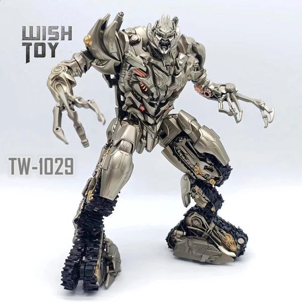 В наличии BAIWEI Transformation TW1029 TW-1029 Megatank Movie Металлическое покрытие Studio Series KO SS13 Фигурка Робот Игрушки 240130