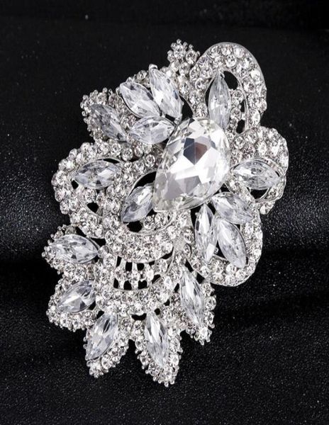 Broche de diamante cheio de atmosfera de luxo extra grande, broche de moda, broche de flor portátil, fabricante varejo58663449512705