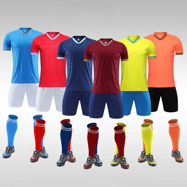 Homens personalizar camisas de futebol adulto criança uniformes de futebol camisas mulheres futsal kit de treinamento treino criança esportes terno 240122