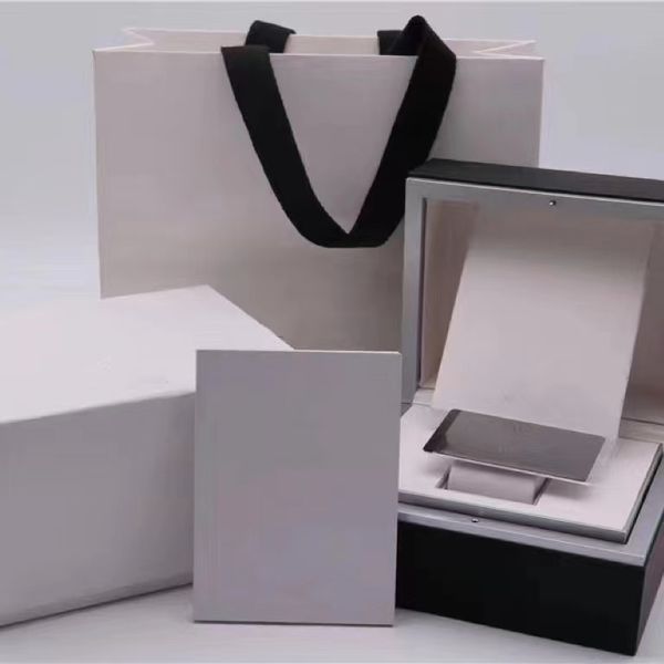 Caixa de relógios de alta qualidade caixa branca para o cartão de garantia manual de presente de ponta da IWC