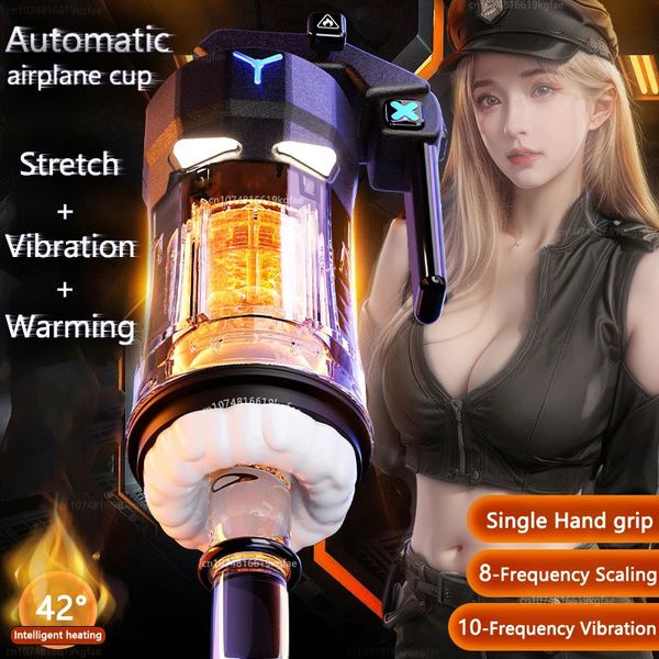 Männlicher Masturbator Automatische Blowjob Heizung Saugen Mund Masturbationschale Penis Sexspielzeug für Männer Oral Stimulator Maschine 240125