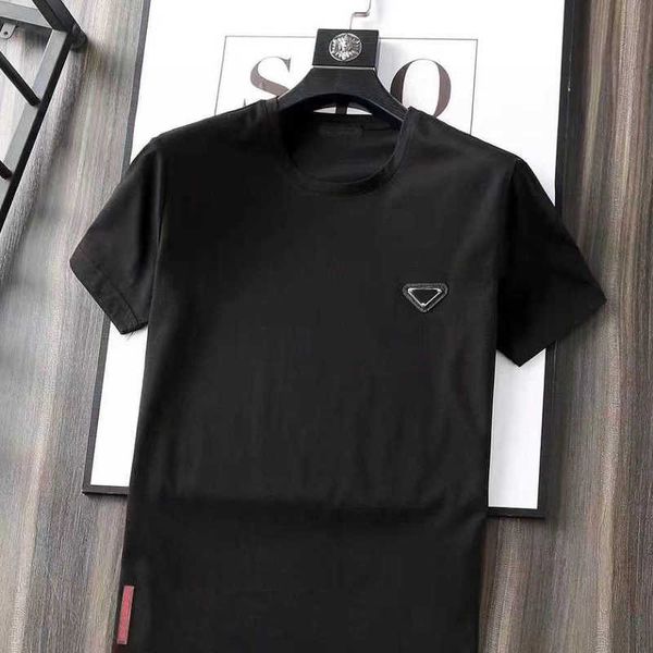 Magliette da uomo Designer pra da t Camicie da uomo firmate estive T-shit in cotone donna Marchio trigonometrico Ricamo stampato T-shirt larghe Top Nero Top hip hop streetwswear