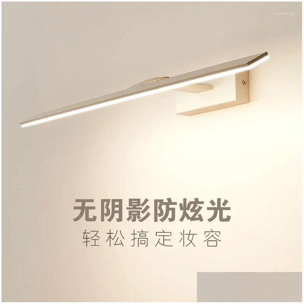 Lâmpadas de parede Modern Crystal LED Merdiven Coreano Room Decor Antler Sconce Iluminação À Prova D 'Água para Banheiro Drop Delivery Dh6BJ