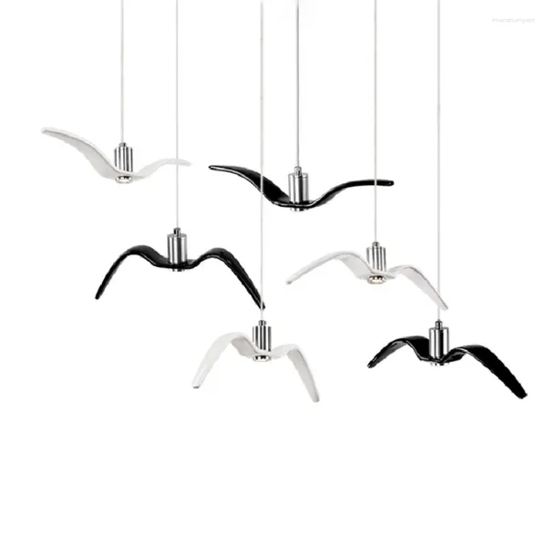 Lâmpadas pendentes LukLoy LED Modern Nordic American Lights Lâmpada de jantar Cozinha Sala de estar Kid Loft Roupas Penduradas Criativas