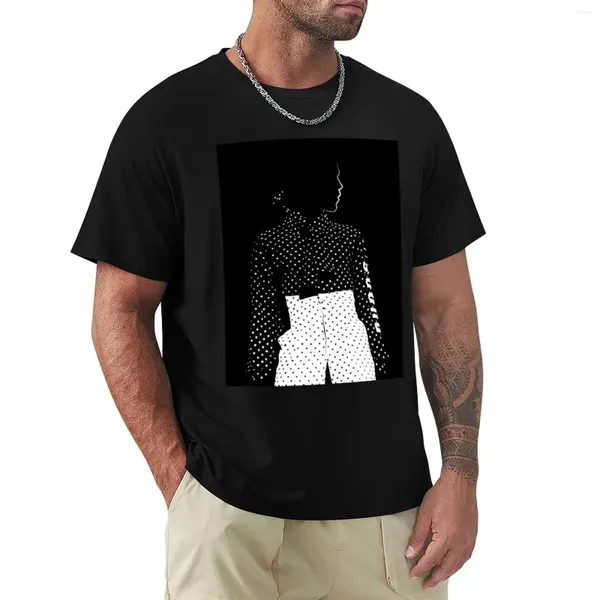 Regatas masculinas homem silhueta 001 camiseta plus size manga curta roupas hippie