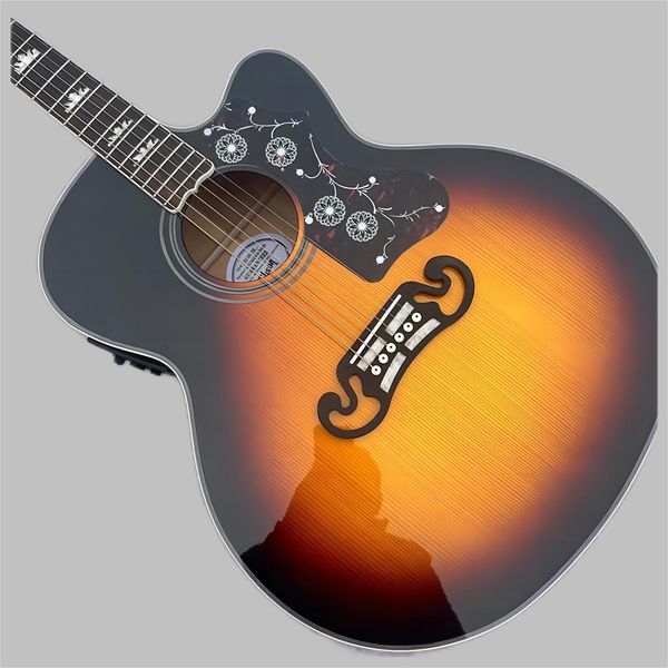 Loja personalizada, feita na China, guitarras acústicas de alta qualidade, guitarras acústicas, frete grátis