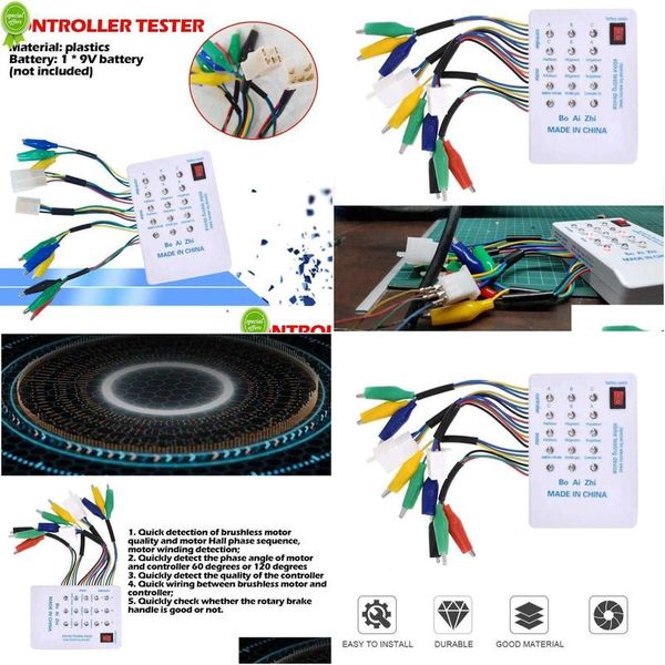 Carro Outros Auto Eletrônicos 24/36/48/60 / 72V Electro E-Bike Scooter Controlador de motor sem escova Testerl2Ke Drop Delivery Automóveis Moto Dhv0G