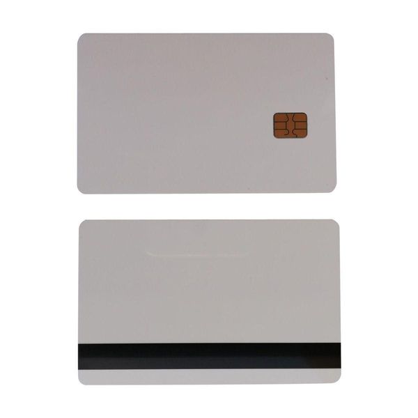 Scheda di controllo accessi 10 pezzi Bianco Sle4442 Chip di contatto in PVC intelligente con banda magnetica Hico da 8,4 mm Consegna a goccia Sorveglianza di sicurezza I Dhxke