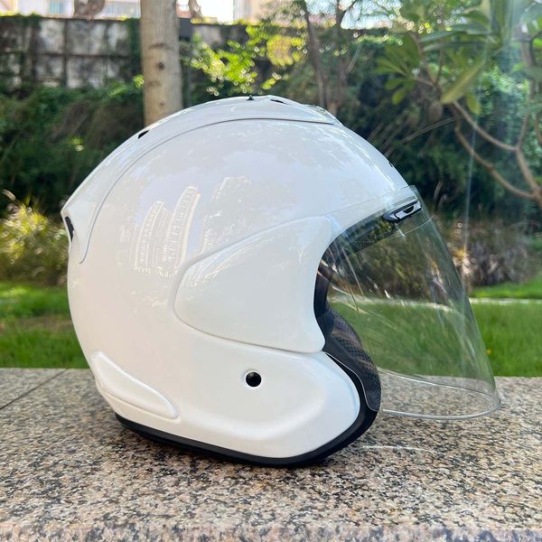 Capacete de rosto aberto ARAI VZ-RAM branco Off Road Racing Motocross Capacete de motocicleta