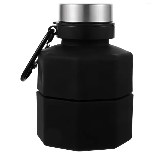 Wasserflaschen Sportflasche Hantelbecher Verwendung Wasserkocher Trinkhalter Silikagel-Versorgungsbecher Fitness zusammenklappbar