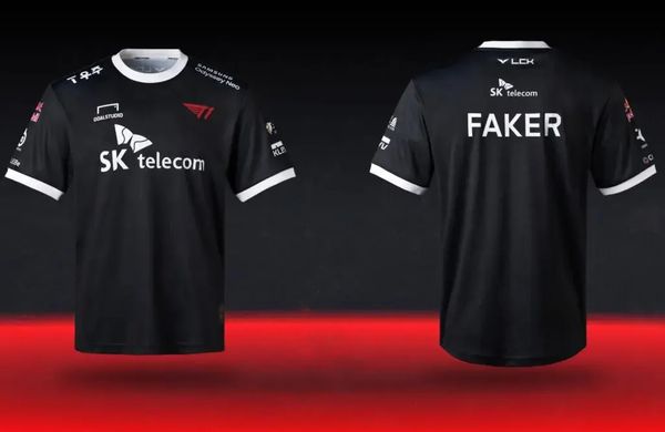 Skt T1 Esports Pro Kit 2024 Trikot Valorant CSGO League Personalisiertes hochwertiges T-Shirt mit O-Ausschnitt 240215