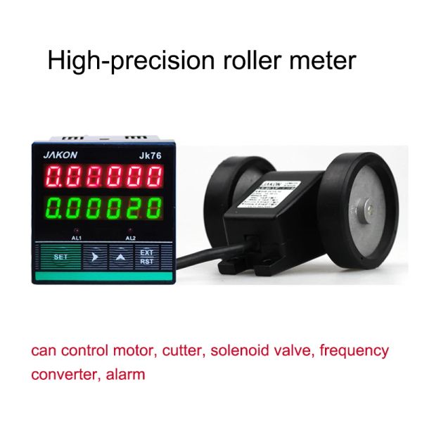 Medidor digital eletrônico de rolo, contador de alta precisão, testador de pano, medidor de código, contador reversível