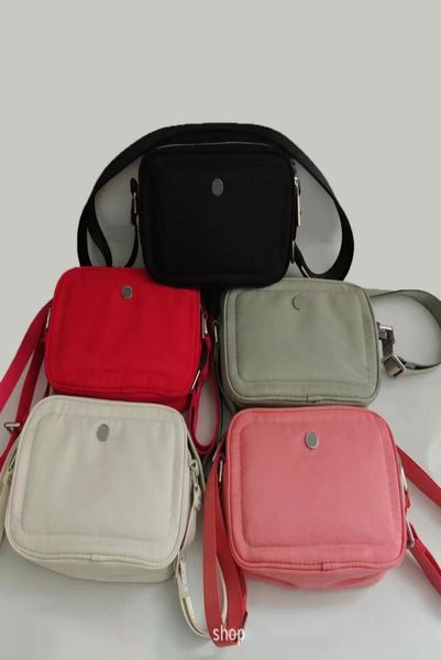 Ll bolsa crossbody para câmera externa, mini bolsas crossbody com alça ajustável, camada dupla, zíper, bolsas para câmera 2l5998202