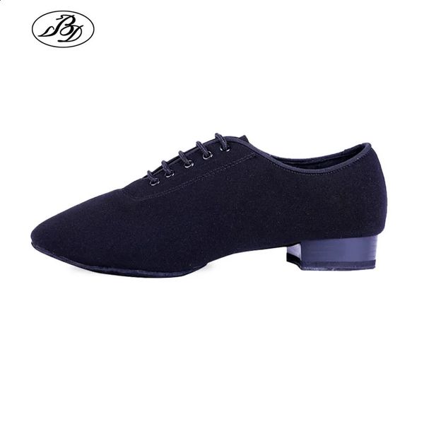 Мужская стандартная танцевальная обувь BD309 Бальная обувь Холст ворсистая разделенная подошва для тренировок Мужская обувь для современных танцев Dancesport 240119