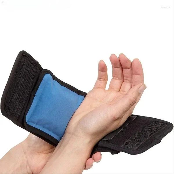 Suporte de pulso portátil sacos de compressa fria para protetores de entorse de terapia de mão e pé para reduzir pacotes de gelo de inchaço