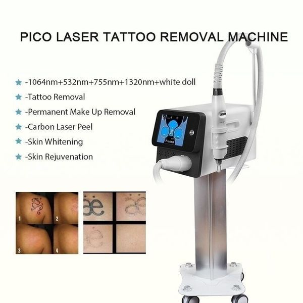 Новый продукт 2024 портативный Pico профессиональный аппарат для удаления татуировок, отбеливание кожи, удаление веснушек, Nd-Yag лазер, пикосекундный лазер
