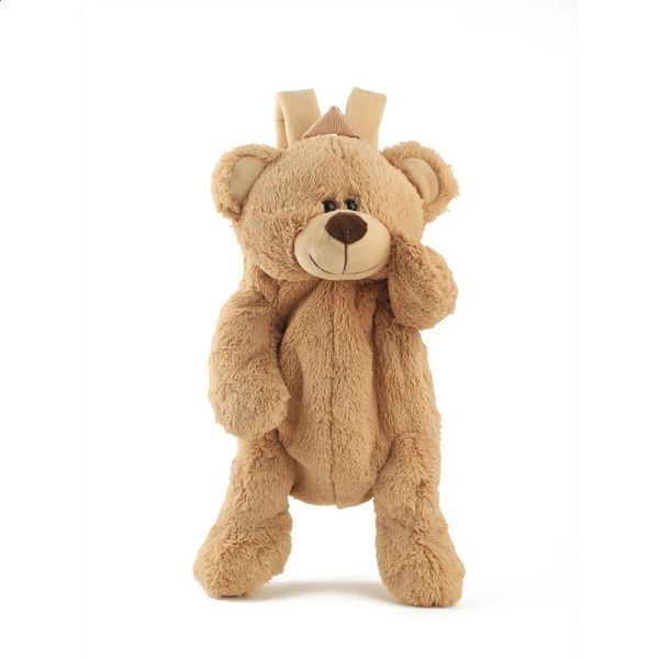 40cm çocuklar sevimli peluş oyuncak güzel çizgi film Brown Bear Bear Backpack Kawaii Okul Bag Kızlar Kız Anaokulu Doğum Günü Festivali Hediyesi 240201