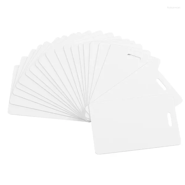 Geschenkverpackung Premium leere PVC -Karten mit Schlitzstempel auf kurzer Seite - vertikaler ID CR80 Plastik