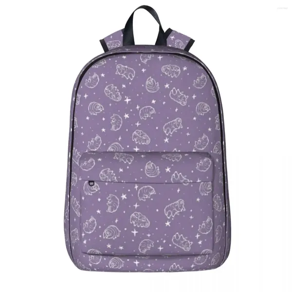 Zaino Tardigrades In Space (lavanda) Zaini Borsa per libri per studenti di grande capacità Borsa a tracolla per laptop Zaino da viaggio alla moda