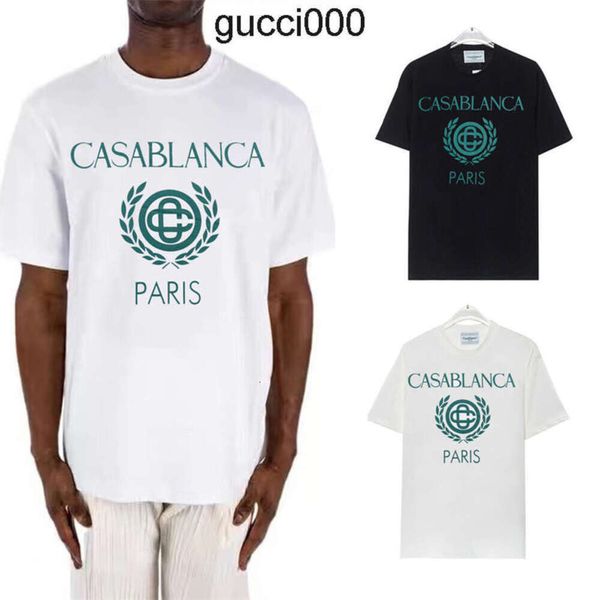 T-shirt Casablanc T-shirt da uomo di design camicie da allenamento per uomo magliette oversize tee t-shirt 100% cotone rhude magliette vintage manica corta US Taglia P13K