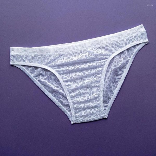 Mutande Slip da uomo Sexy Trasparente G-String Bikini Uomo Lace Sheer Pouch Perizoma Intimo Sissy Mutandine di alta qualità