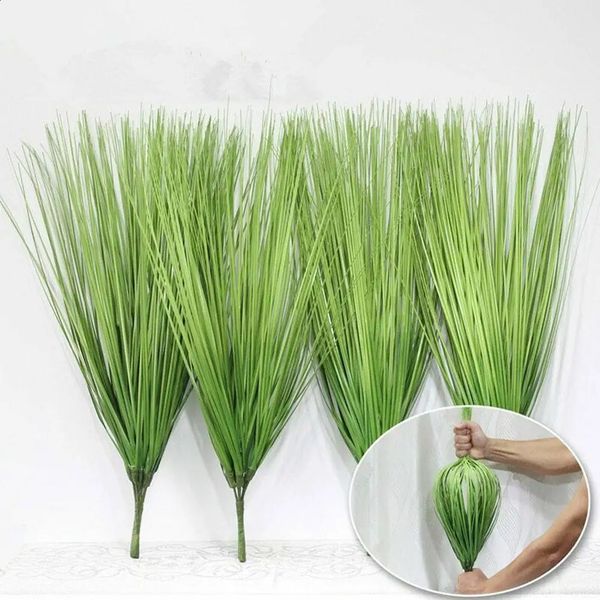 60 см искусственное тропическое растение зеленый лук пучок травы имитация листа пластиковая цветочная композиция домашний декор 240127