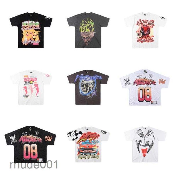 Mens camisetas Mulheres Luxurys Designers Camisa Moda 19 Estilo Hellstar Path to Paradise P2P Tee Imprimir Homens Casual Mangas Curtas Street Designer DWEF YAJ5