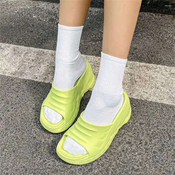 Chinelos Playform Borracha Sola Mulheres Senhoras Sandálias Verão 2024 Sapatos para Sapatilhas Calçados Esportivos