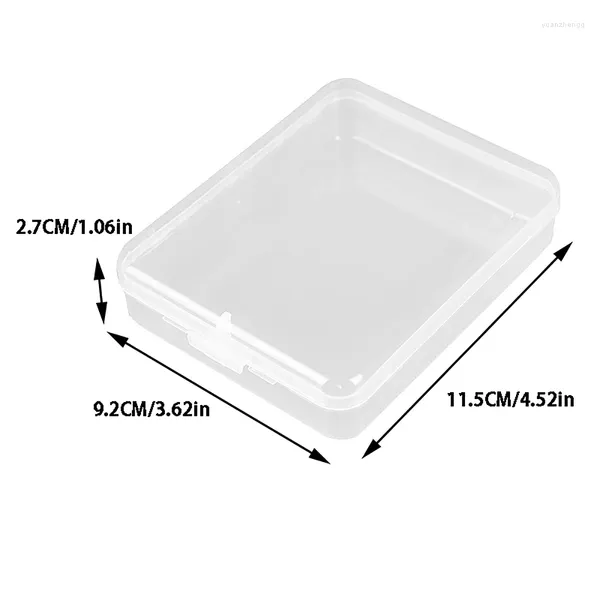 Garfos 1 pc transparente plástico frutas garfo caixa de armazenamento palito bento organizador brinco grânulo parafuso hairpin caso