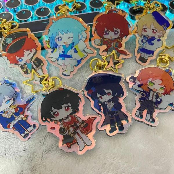 Topluluk Yıldızları Anime Keychain Kadınlar Sena Izumi Shino Hajime Leo Anahtar Zinciri Adam Akrilik Yüzük Çantası Kolye Kawaii Acelesorios 240227