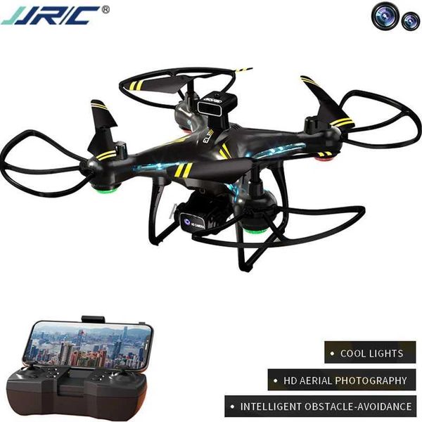 Drohnen JJRC H112 Drohne 4K Dual HD Kamera Luftaufnahme Rundum Vermeiden Sie Hindernisse Höhe Halten Optischer Fluss Bunter Geist RC Qudcopter YQ240217