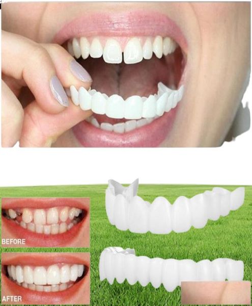 Gelado para fora Grillz Jóias Corporais JóiasupperLower Cosméticos Dentadura Grelhas de Polietileno Dente Falso Er Simação Branqueamento Dental2474544