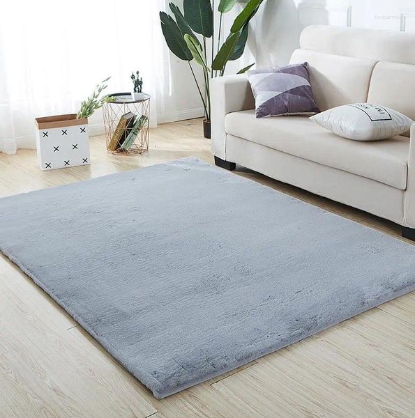 Carpets Luxuriöser, rechteckiger Teppich aus Chinchilla-Kunstfell