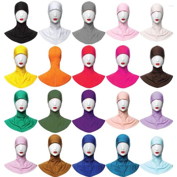 Berretti Hijab interno Donna Sciarpa Turbante Cappello Ramadan islamico Arabo Sciarpe lunghe avvolgenti Berretto musulmano Miss Turbanti