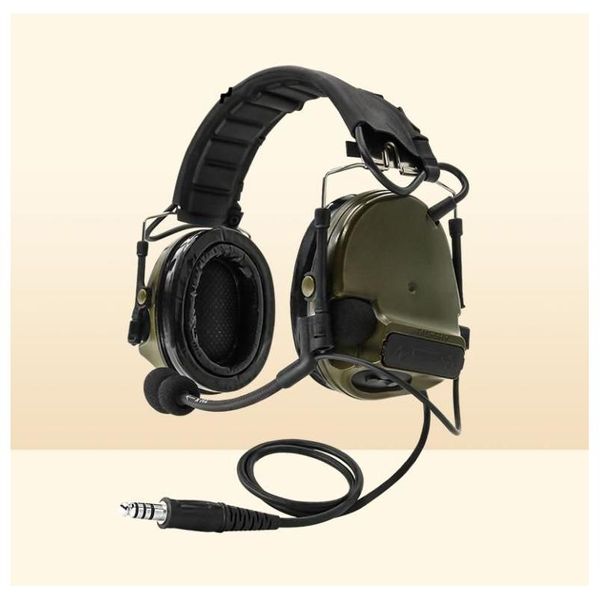 Kulaklıklar Kulaklık Tac-Sky Comtac Çıkarılabilir Kafa Bandı Sile Earmuffs Gürültü Azaltma Taktik III 2211018668320 Bırakma Teslimat Elec Dhick