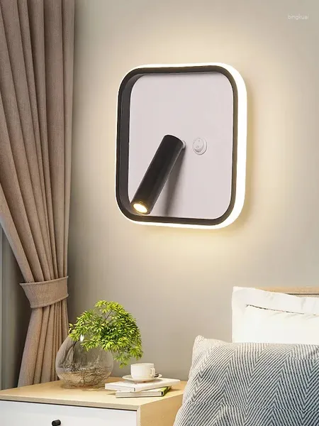 Lampada da parete con braccio oscillante, applique lunghe, lampade da lettura, letto intelligente, esterni a LED