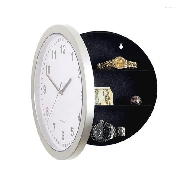 Relógios de parede 2x relógio cofres secretos para esconder dinheiro jóias