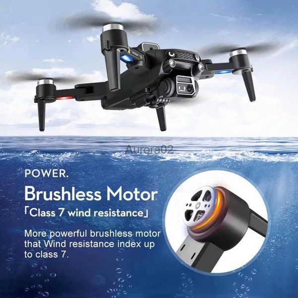 Drones RC Quadcopter Oyuncak Yüksek uçurum Alial Fotoğrafçılık Drone Katlanabilir Uzaktan Kumanda 4K/6K HD Kamera Yetişkinler için Kids YQ240217