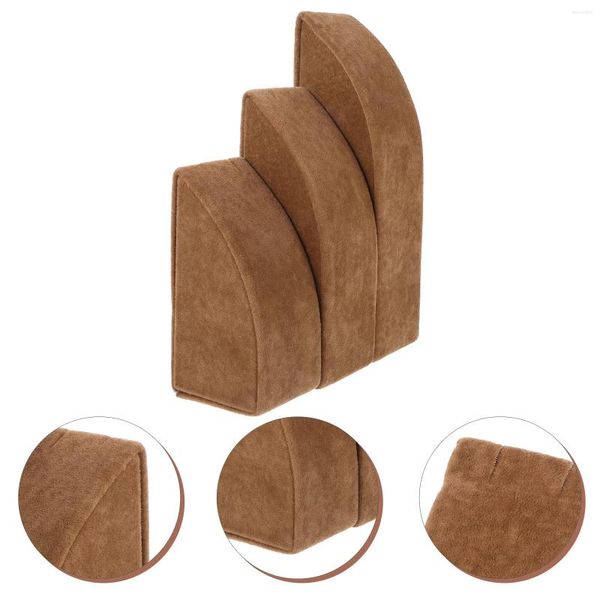 Bolsas de jóias 3 pcs adereços colar organizador stand display titular armazenamento desktop rack flanela corrente