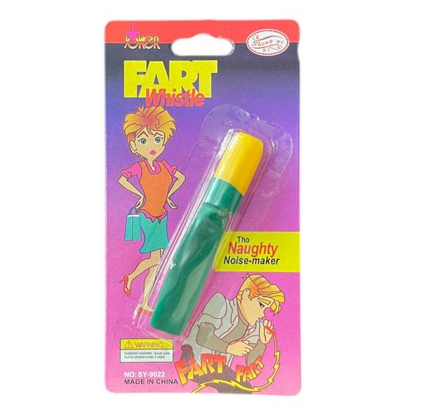 Oggetti di scena per scherzi regalo del primo di aprile, fischietto per scherzi con suoni scoreggia, consegna del fischio FART a casa tua