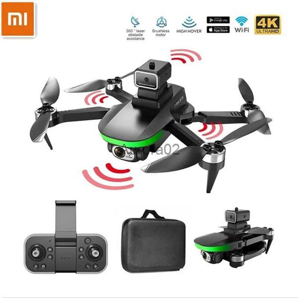 Drones S5s Mini Drone Profesyonel Tip 8K HD Kamera Engel Kaçınma Hava Fotoğrafları Hafif Akış Katlanır Quadcopter 5000m YQ240217