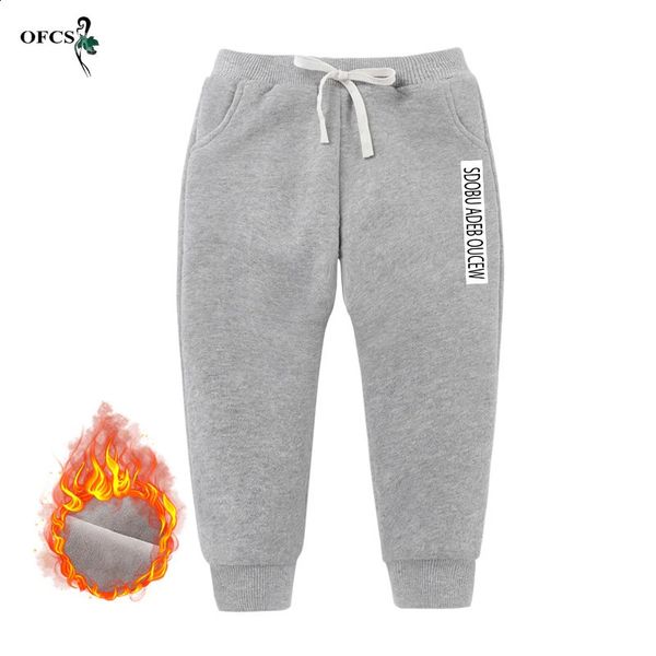 Crianças leggings de inverno para 212 anos crianças mais calças de veludo engrossar quente calças compridas bebê cintura elástica tornozelo comprimento 240131