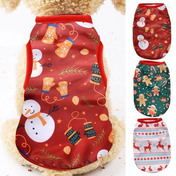 Abbigliamento per cani Vestiti per gatti Gilet natalizio Abbigliamento per animali domestici per piccoli cuccioli Costume simpatico gattino Chihuahua Yorkies Teddy