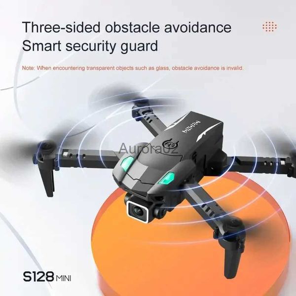 Droni Mini Drone Telecamera aerea Ritorno automatico 4K HD Professionale Tre lati Ostacolo Pressione atmosferica Altitudine fissa Giocattolo per aerei YQ240217