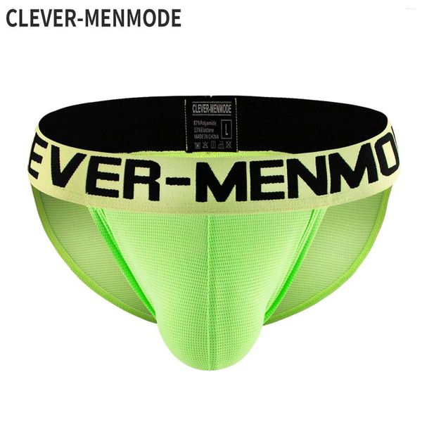 Mutande CLEVER-MENMODE Biancheria intima da uomo Slip Sexy Mesh Custodia per pene Mutandine Lingerie sottile Bondage elastico Fascia in vita Sottovesti