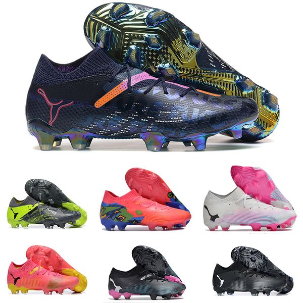 Scarpe da calcio PM Future 7 Teaser Ultimate FG Phenomenal Pack Nero Bianco Rosa Tacchetti da calcio Teaser Ultimate Club Navy Adorabili stivali FTR