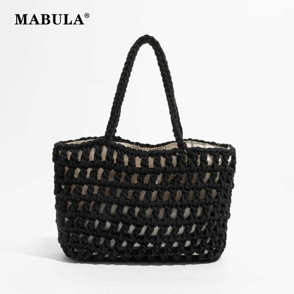 Bolsas de ombro simples tendência andmade saco de palha viagem beac fising net andbag coon corda tecido quadrado tote sopping bolsa para mulher h24217